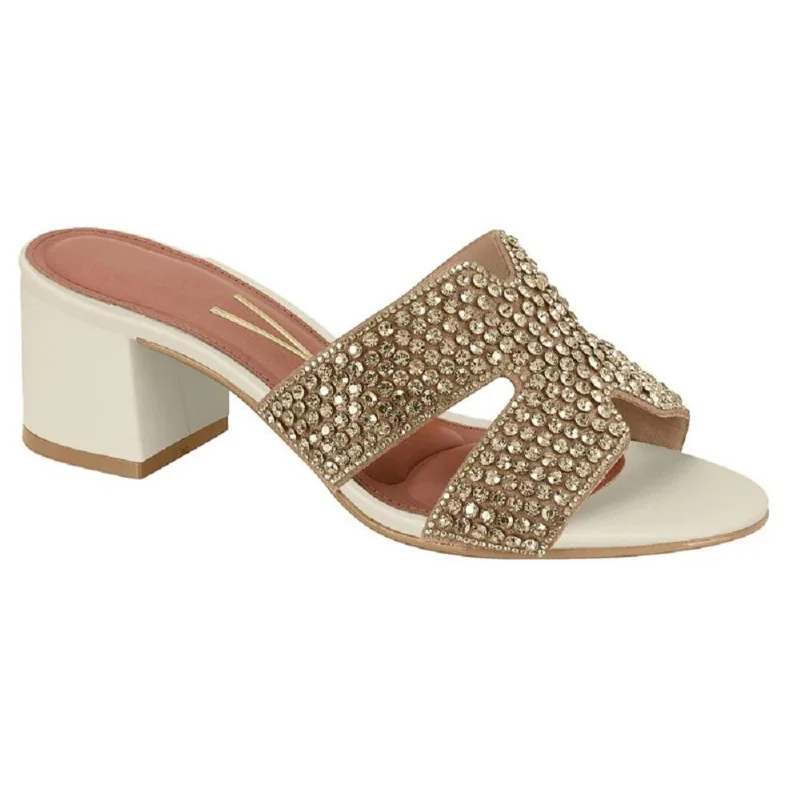 Tamanco Vizzano Salto Bloco Ref 6291.1196.30758 Bege/branco 34