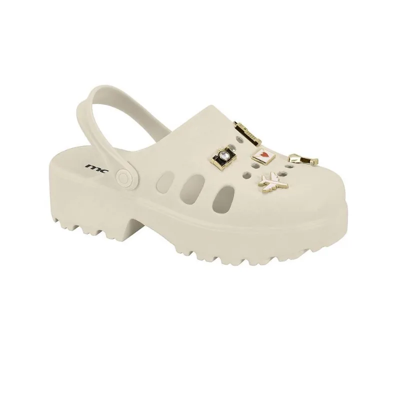 Sandalia Moleca Tratorada Ref 5563.102.30598 Branco Off 40