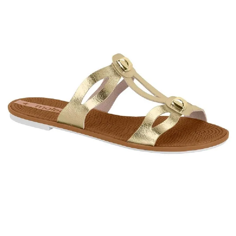 Sandalia Moleca Rasteira Ref 5297.480.30838 Dourado 35