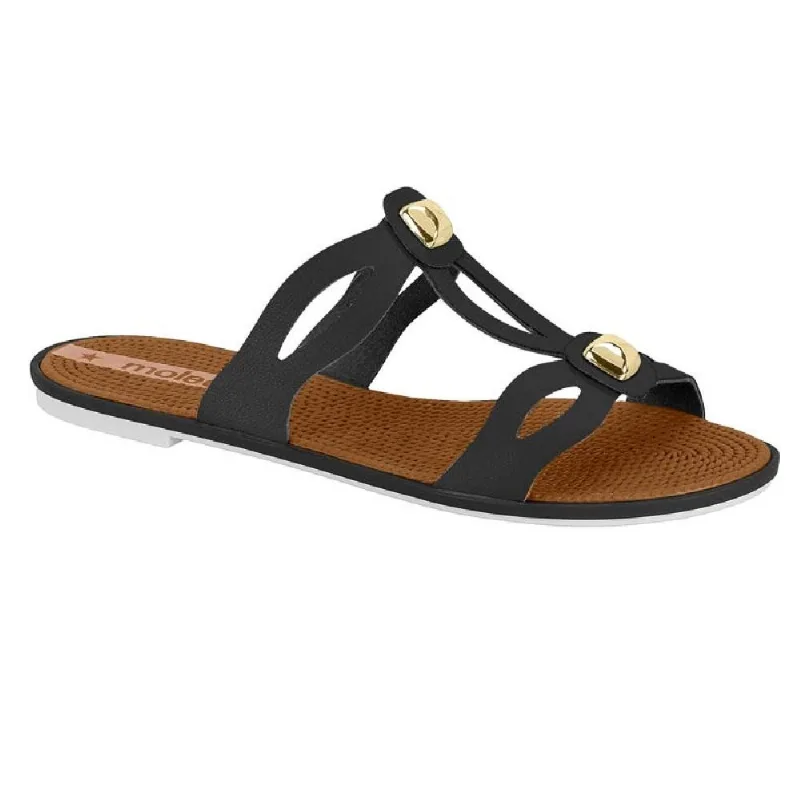 Sandalia Moleca Rasteira Ref 5297.480.9569 Preto 39