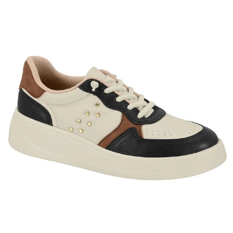 Tenis Morade Casual Ref 7402.111.31358 Bege/preto 35