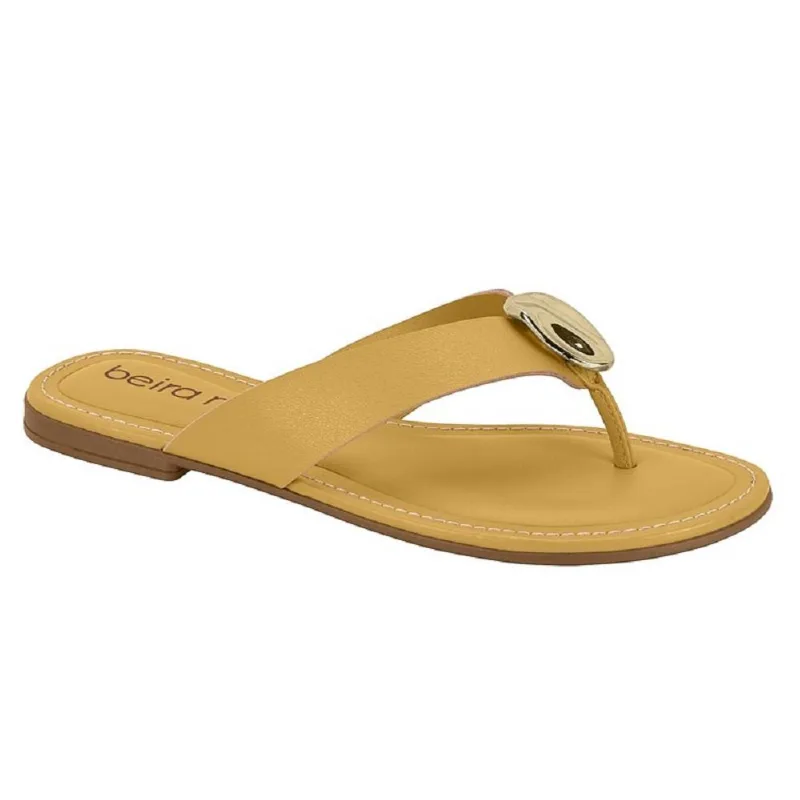 Chinelo Beira Rio Casual Ref 8552.206.9569 Amarelo 40