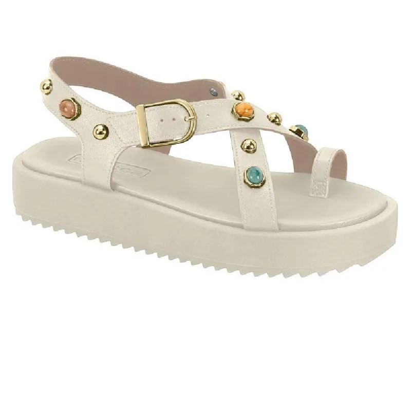 Sandalia Moleca Papete Ref 5489.124.9569 Branco Off 38