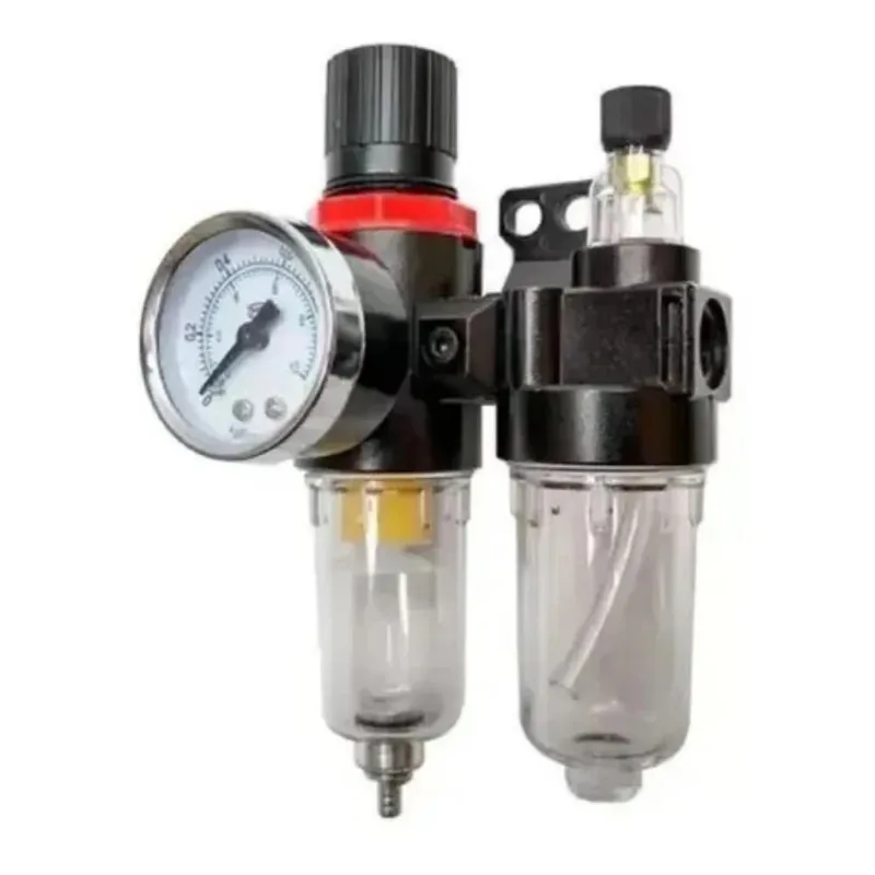 5x Filtro De Ar Para Compressor Com Regulador Lubrificador 1
