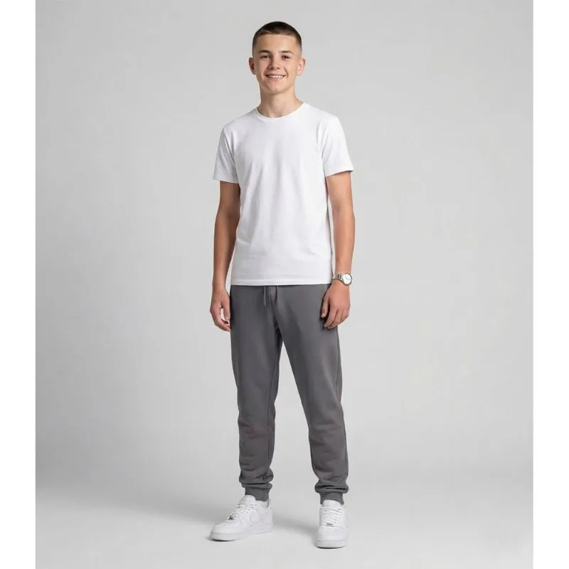 Calça Juvenil Piquet Com Bolsos Minty Cinza 12