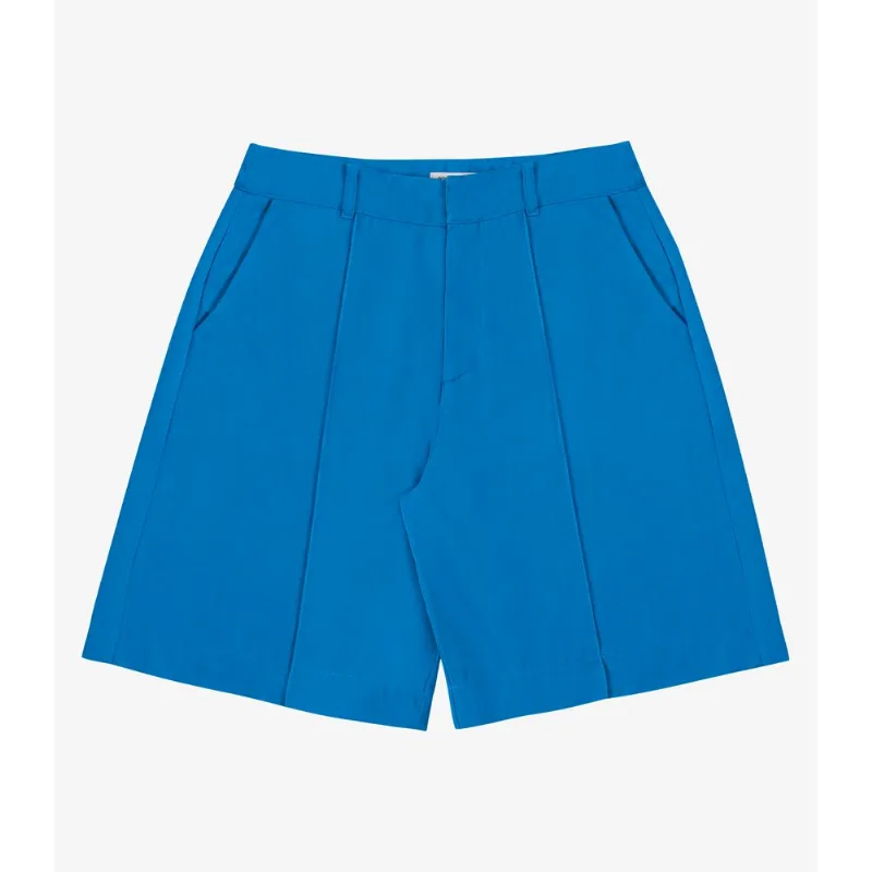 Bermuda Feminina Alfaiataria Viscose Sarja Endless Azul G