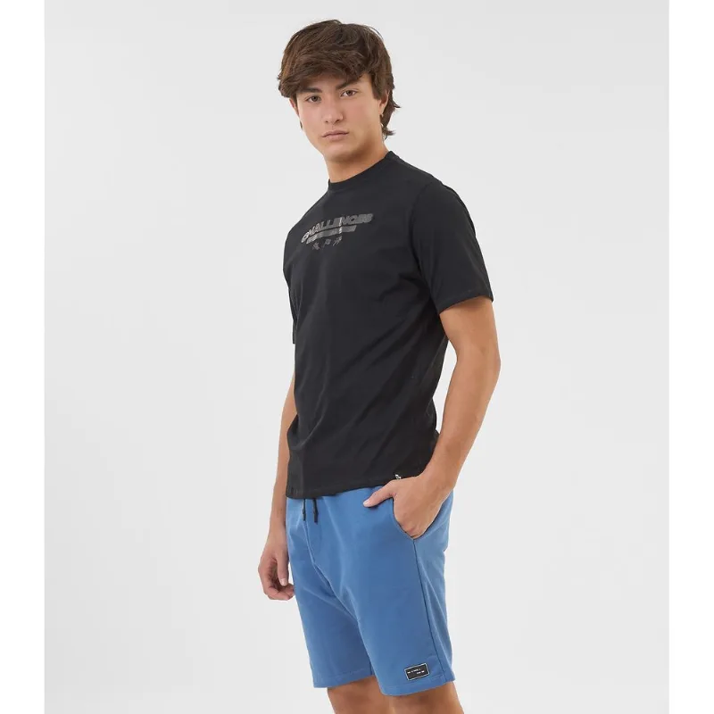 Bermuda Masculina Moletom Sarjado Com Bolso Minty Azul 18