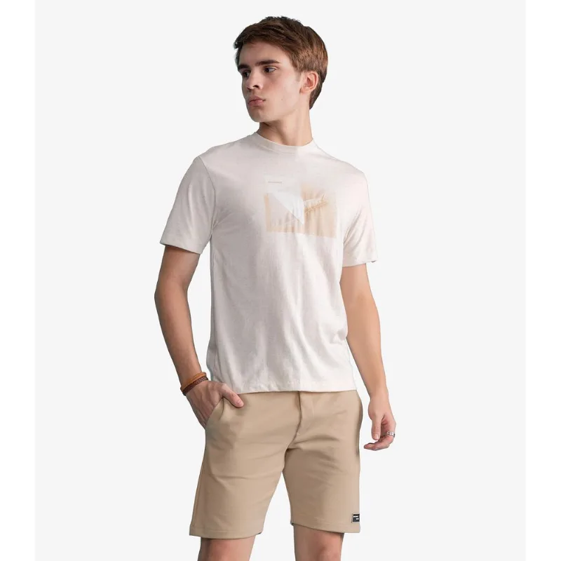 Bermuda Masculina Moletom Sarjado Com Bolso Minty Bege 12