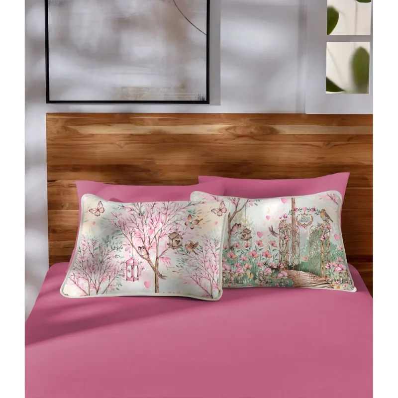 Jogo De Cama Casal Aqua Fun Vivaldi Rosa Un