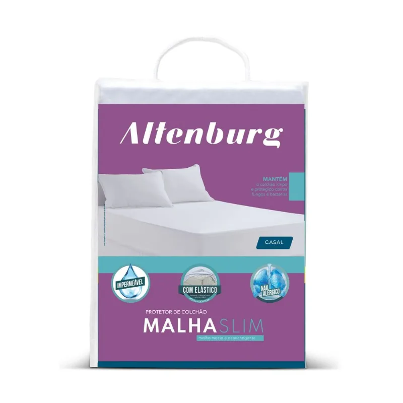 Protetor De Colchão King Malha Slim Altenburg Branco Un