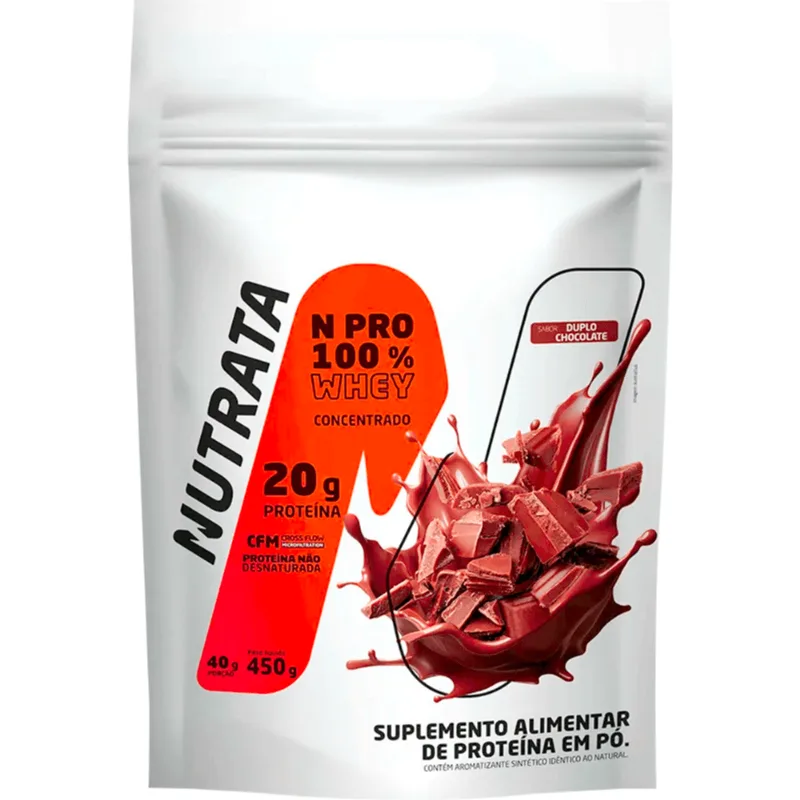 Suplemento Alimentar Nutrata NPRO 100% Whey Chocolate 450g