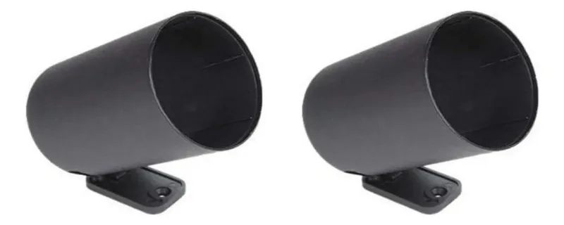5x Copinho Para Manômetro Plástico 52mm Preto - 2 Peças