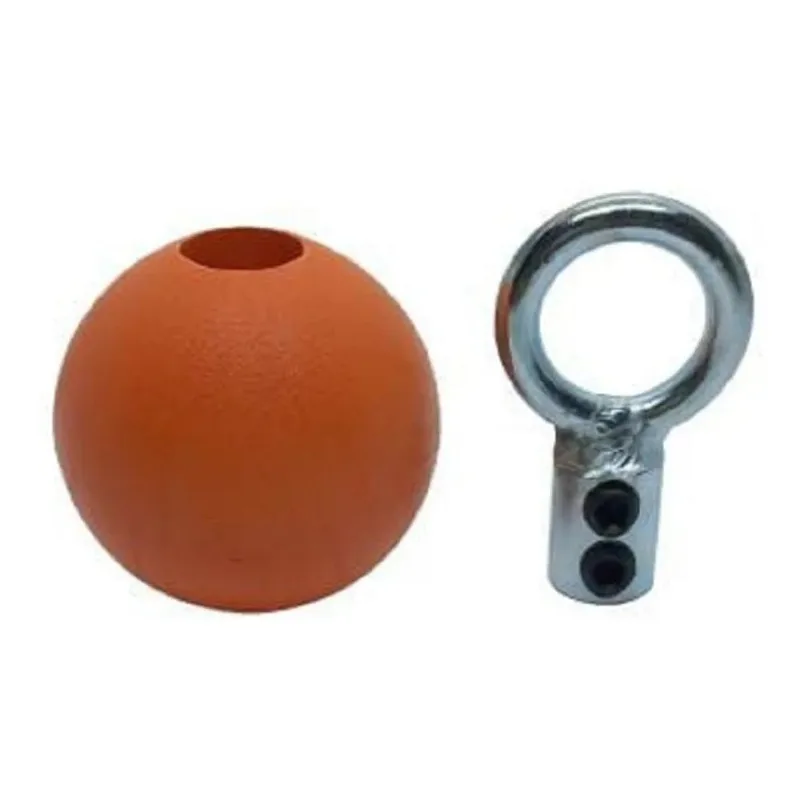 10x Kit 1 Terminal Argola 1 Bolinha Colorida Cabo Aço Acade