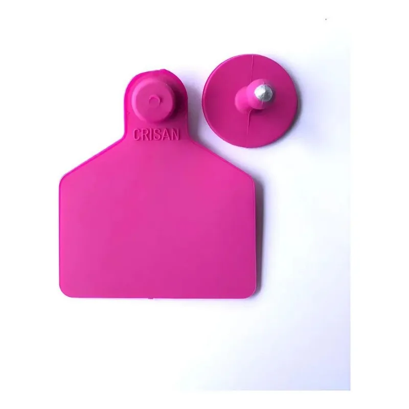 50 Brincos Grandes Liso Para Gado Bovinos Vaca Rosa