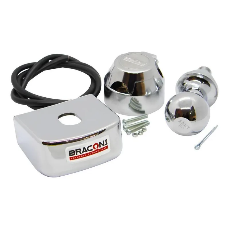 2x Kit Engate Capa Abs 90mm, Esfera 50mm, Tomada 6 Polos C/