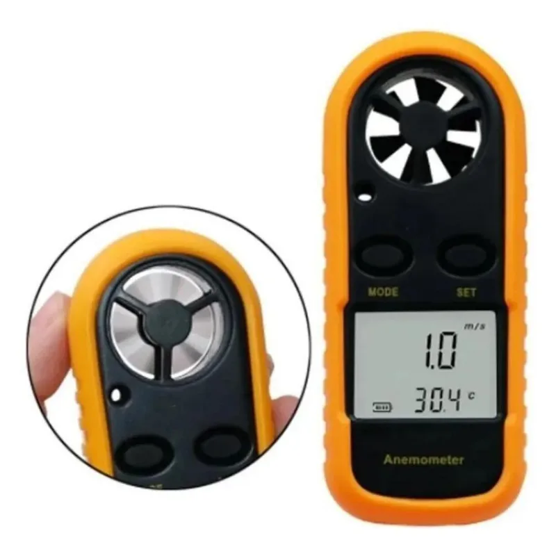 10x Anemômetro Digital Portátil Kite Drone Ciclismo Vento