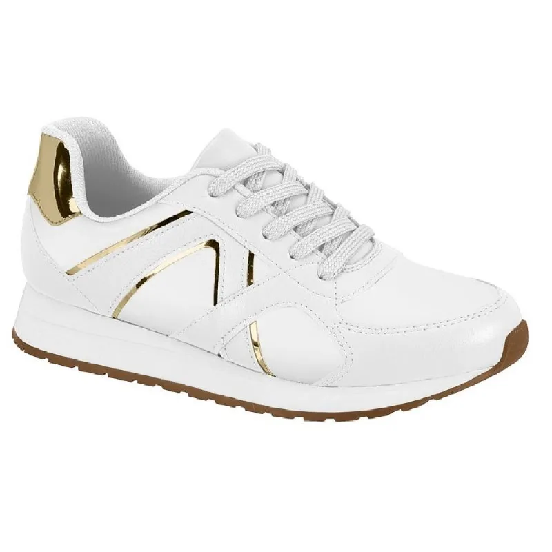Tenis Beira Rio Casual Ref 4339.102.12638 Branco/dourado 38