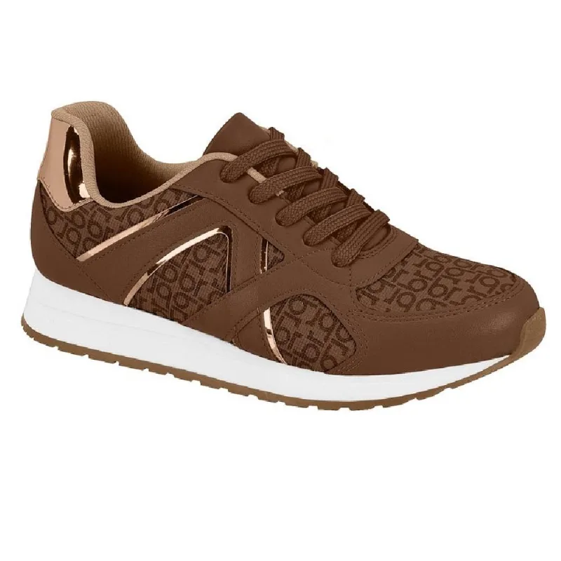 Tenis Beira Rio Casual Ref 4339.102.31298 Marrom/branco 34