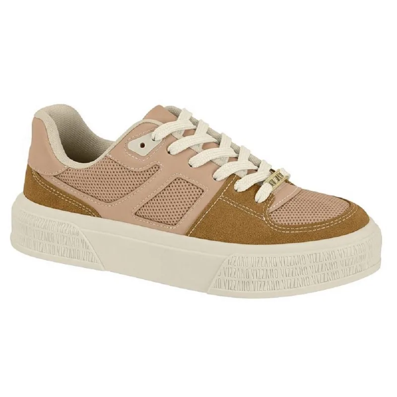 Tenis Vizzano Casual Ref 1477.102.31397 Bege/marrom 35