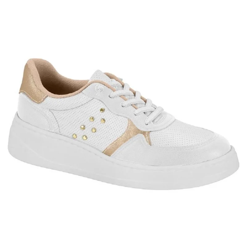 Tenis Morade Casual Ref 7402.111.30179 Branco/dourado 40
