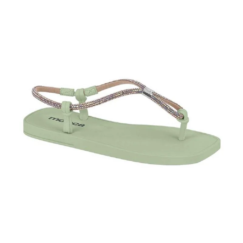 Sandalia Moleca Rasteira Casual Ref 5552.806.31476 Verde 40