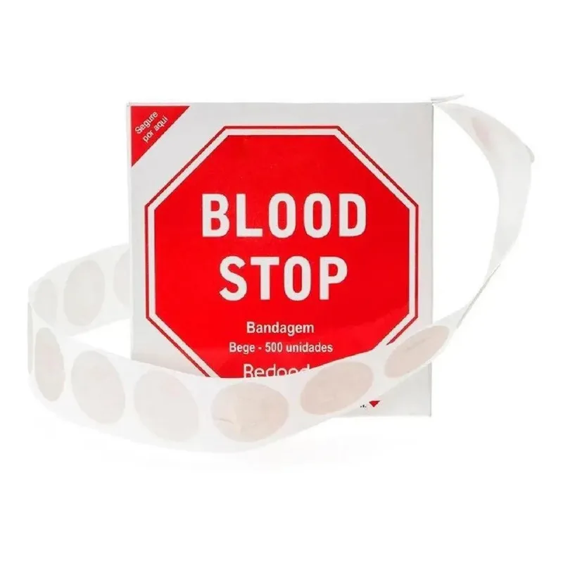 3x Curativo Redondo Para Estancar Sangramento Blood Stop 500