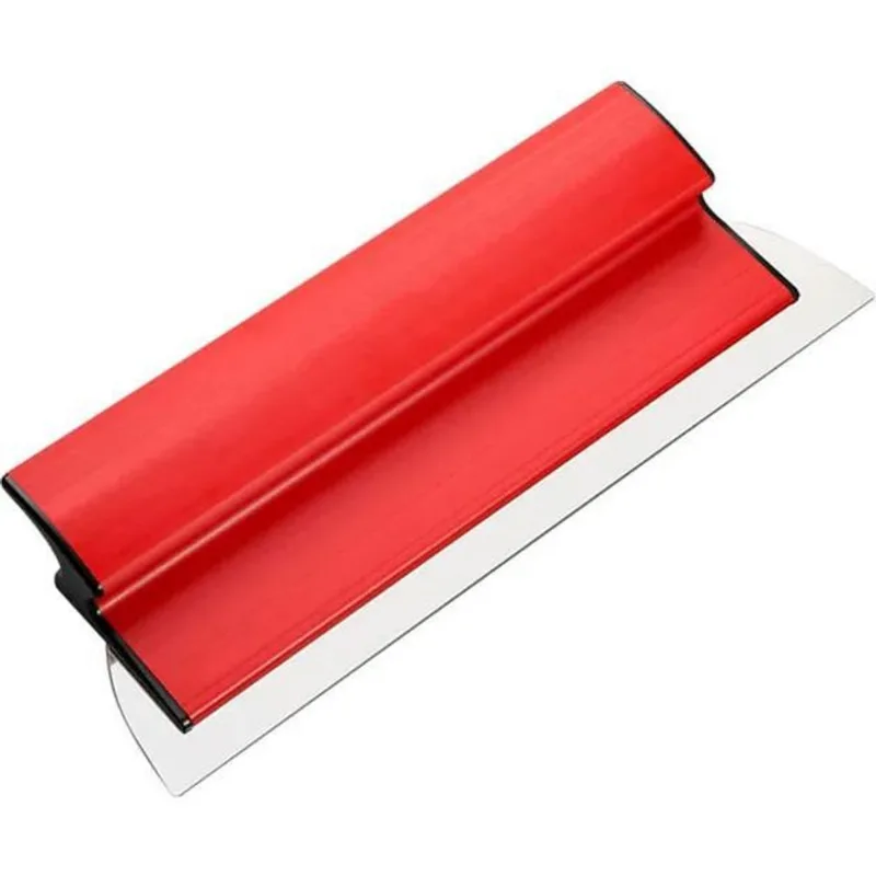 5x Desempenadeira Aço Inox 40cm Lisa Para Massa Corrida
