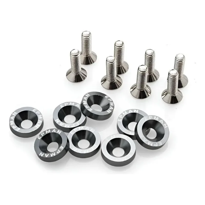 Kit Arruela Billet Universal Com Parafuso M6 Epman - 8 C Cin