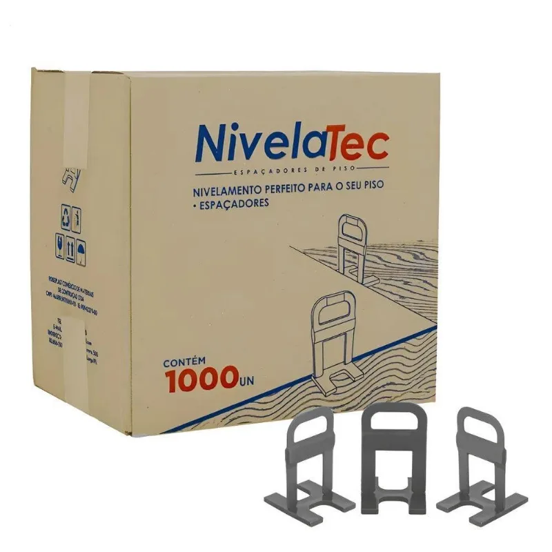 1000 Niveladores 2mm + 100 Cunhas Slim Clip Para Assentar E