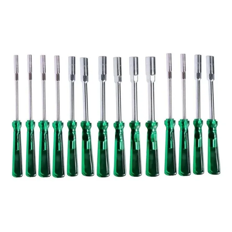 2x Kit Jogo Chave Canhão 14 Peças Cromo Vanádio