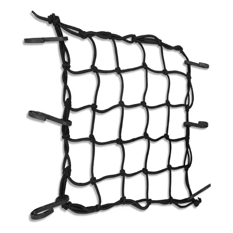 Redinha Capacete Elástica Moto Tela Rede 45 X 45 Com Ganchos