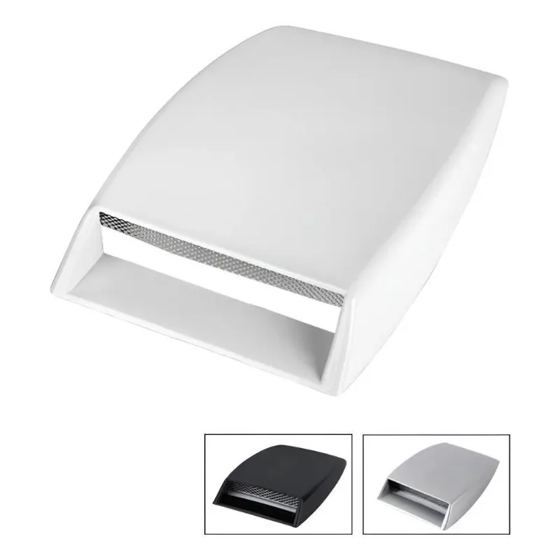 Capô Intake Universal: Estilo Esportivo & Fluxo Ar - Branco