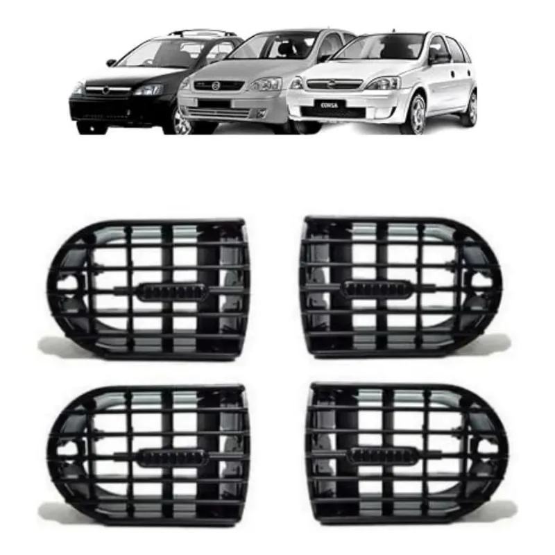 10x Difusor De Ar Novo Corsa Hatch Sedan Montana Kit 4 Peça