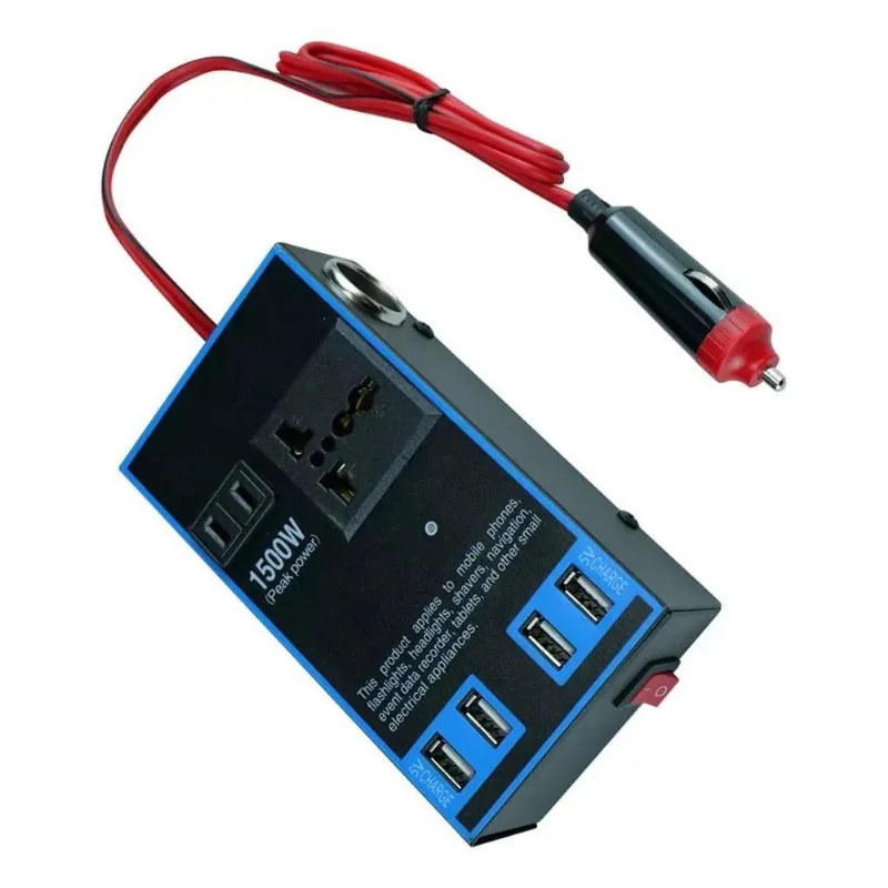 5x Inversor Energia 1500w Carro Caminhão Tomada 12-24v A 220