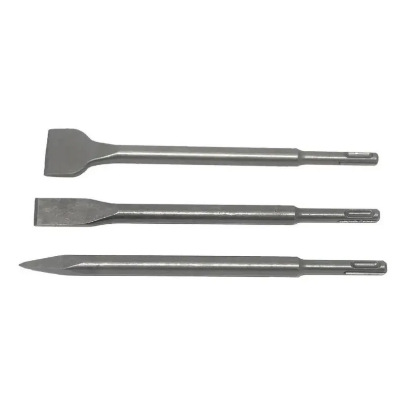 3x Ponteiro Talhadeiras Para Martelete D25133k Sds 3 Peças