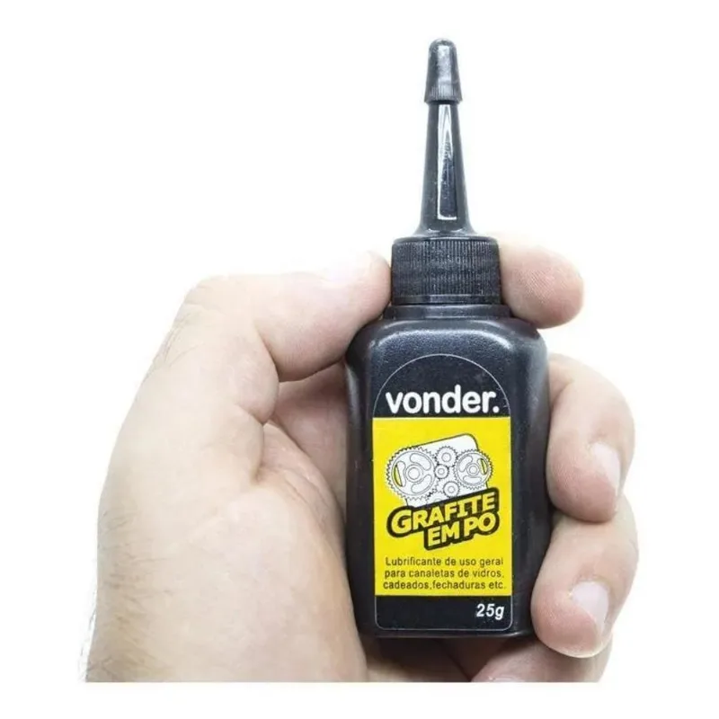 2x Grafite Em Pó 25g Vonder Para Maçanetas, Fechaduras Cadea