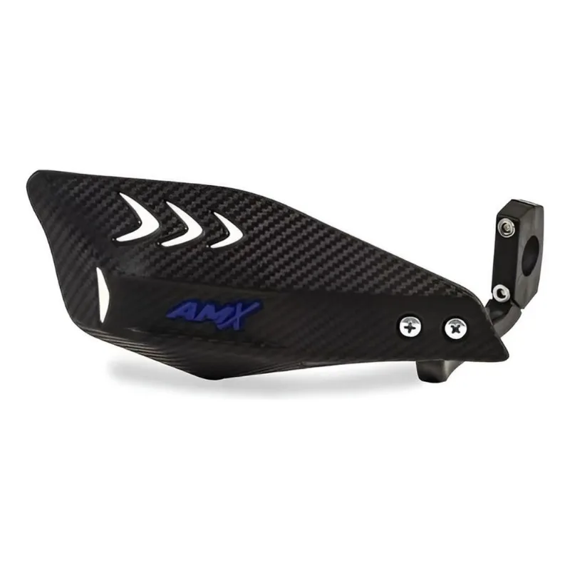 Protetor Mão Moto Amx Carbon Wing Universal - S - Preto/Azul