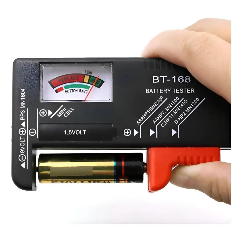 Testador Medidor Carga Pilha Aa Aaa Bateria Analogico 9v Ver