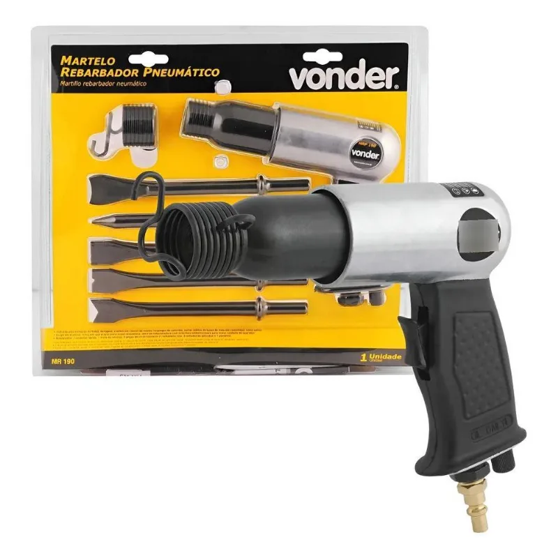 Martelete Pneumático Profissional Vonder Mr190: Po - Preto 0