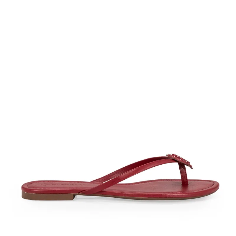 Chinelo Couro Vermelho Amarone 33