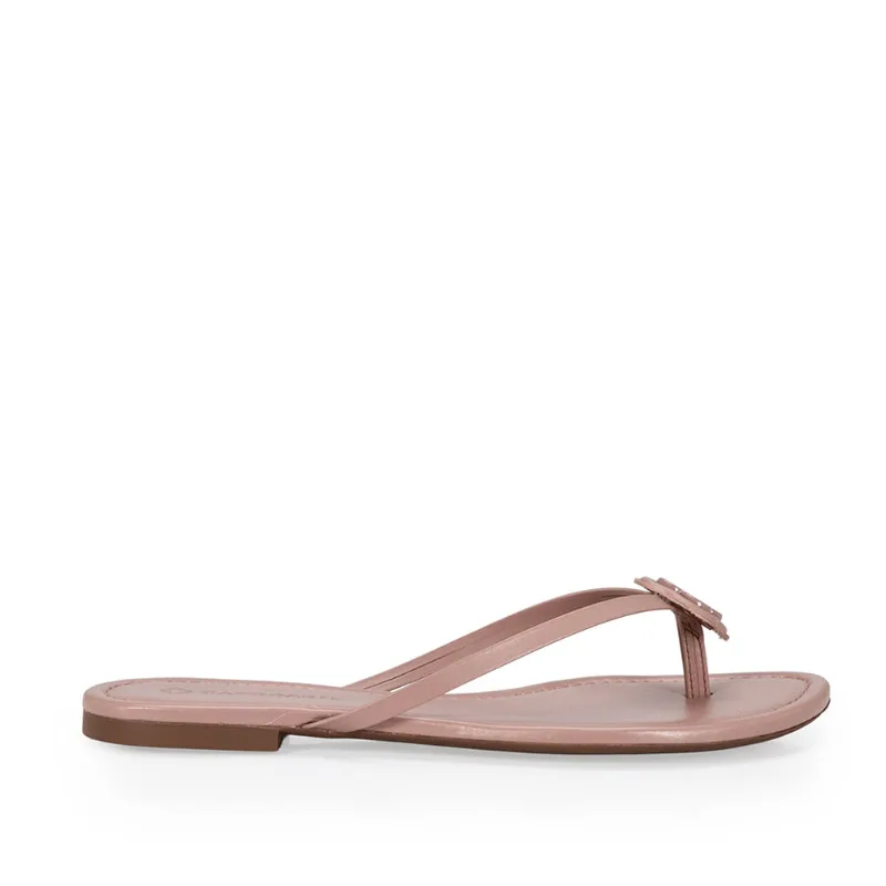 Chinelo De Dedo Couro Mocha Rose 33