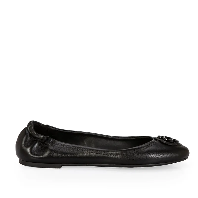Sapatilha Catherine Ballerina Couro Preta 40