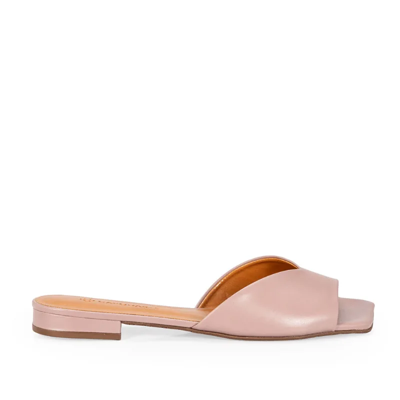 Mule Couro Rosa Mocha 36 - CAPODARTE
