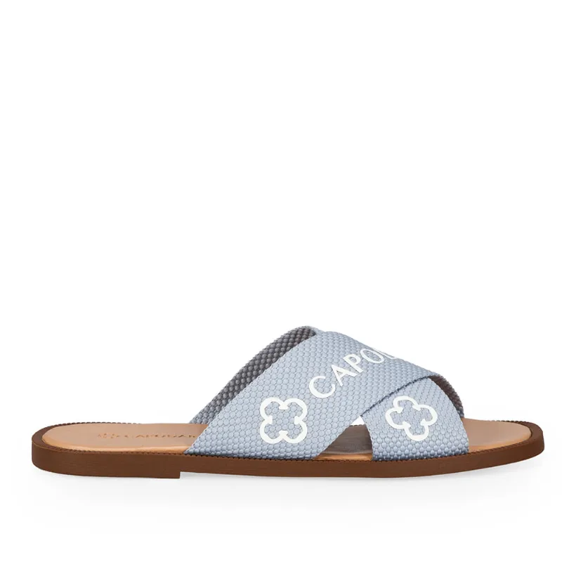 Chinelo Rasteiro Gorgurão Azul Turmalina 39