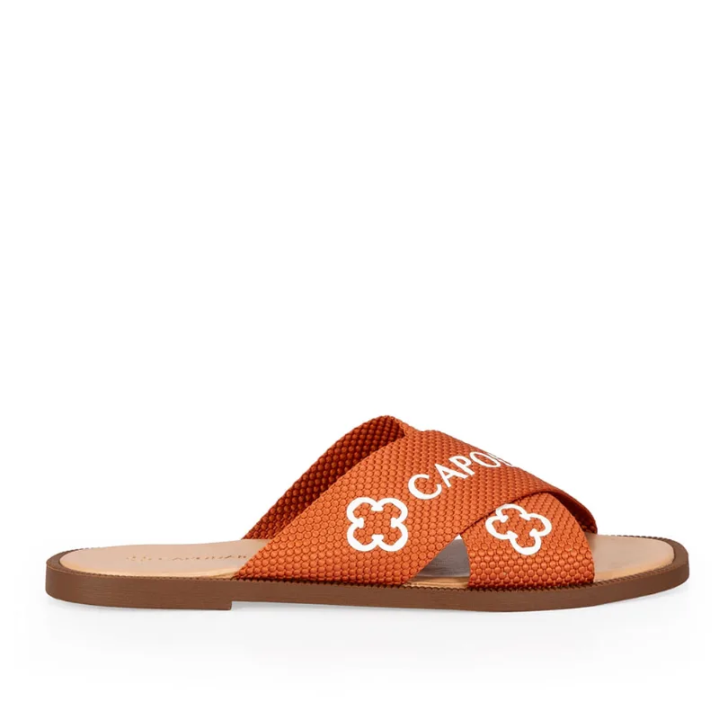 Chinelo Rasteiro Gorgurão Caramelo 40