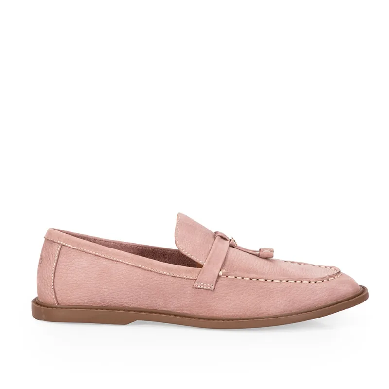 Loafer Mocassim Couro Rose Mocha 35