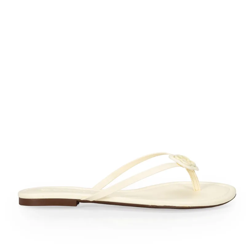 Chinelo Rasteiro Amarelo Camomila 37