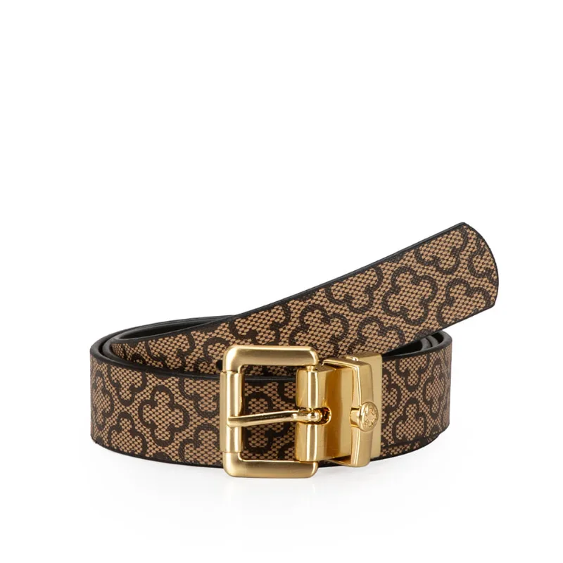 Cinto Feminino Preto Monograma 90