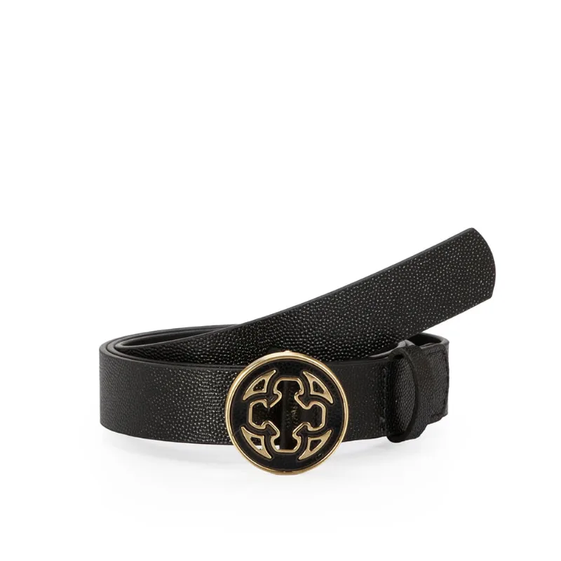 Cinto Feminino Couro Preto 90