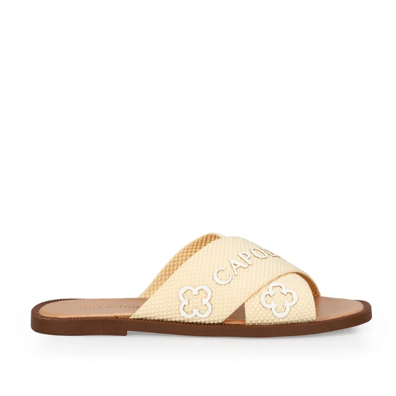 Chinelo Rasteiro Gorgurão Amarelo Camomila 35